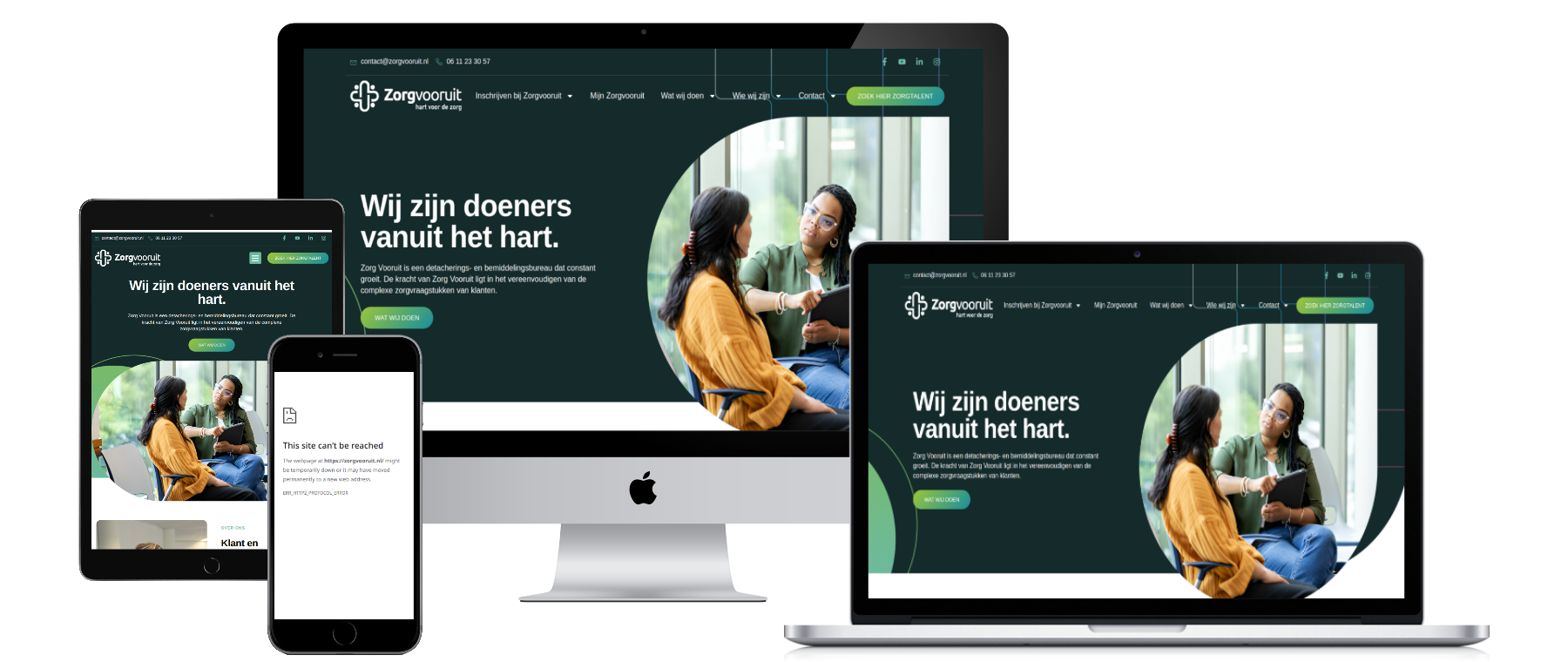 Zorg vooruit website preview