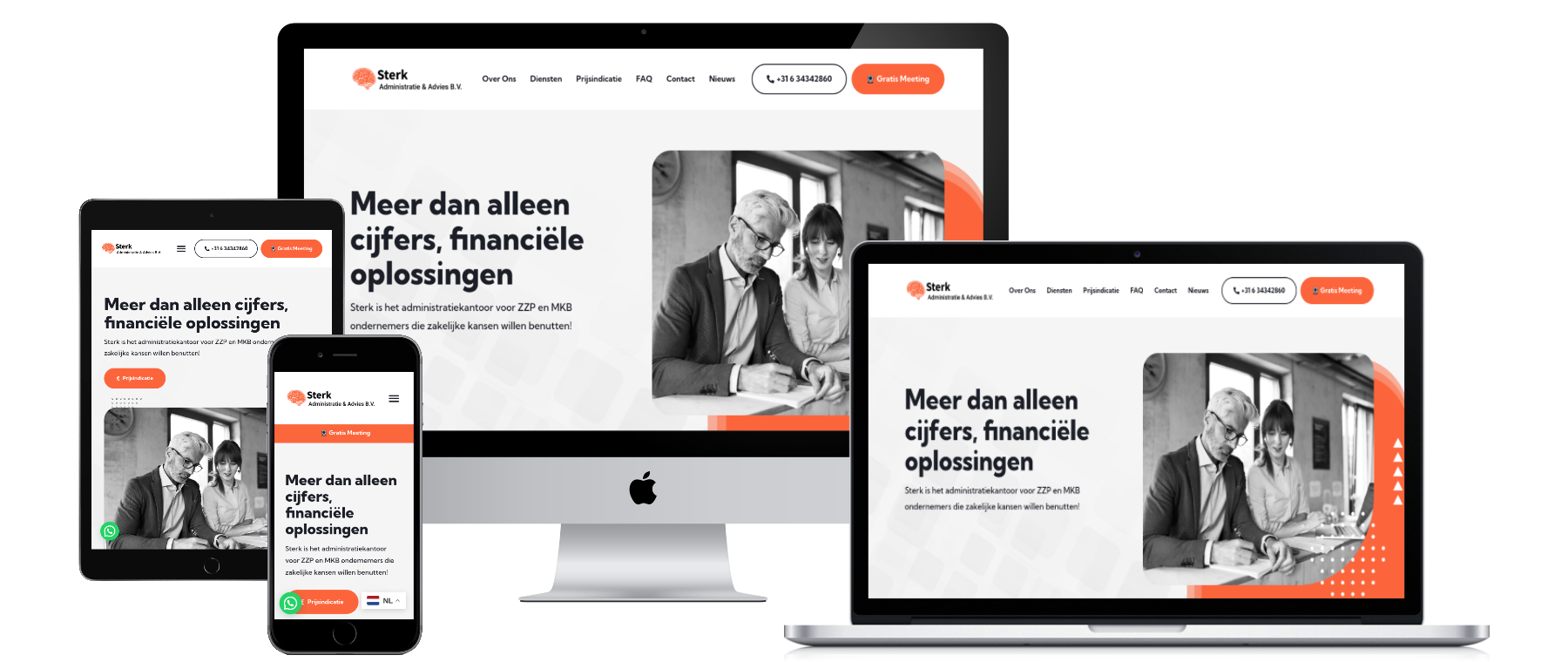 Sterkbusiness website preview